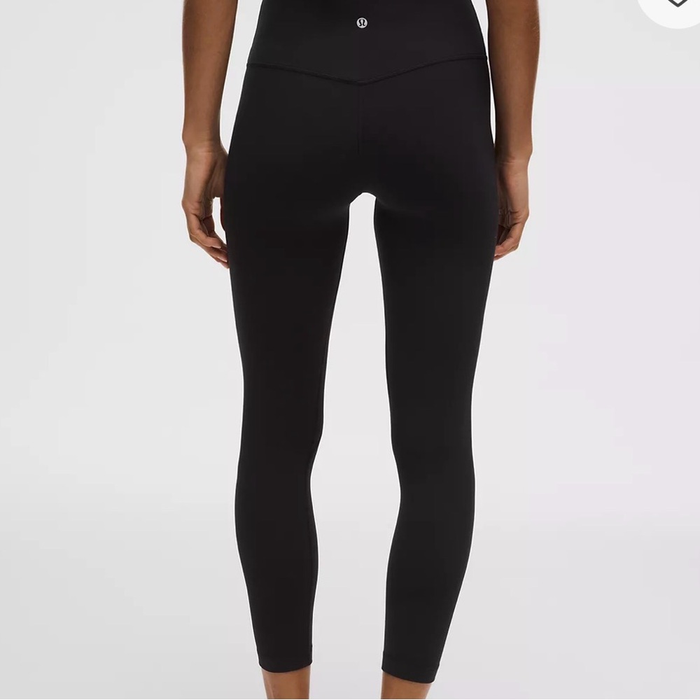 lululemon athletic Align Black High-Rise Performance Leggings size 12 25inch